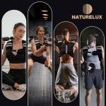 NatureLux 10 lbs Adjustable Weighted Vest - Black
