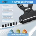 ZELUS Adjustable Weighted Vest for Cardio Training