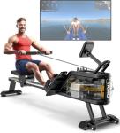 YAMO Home Water Rowing Machine with LCD Display