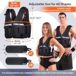 Adjustable Weighted Vest Set for Workouts 2-18 lbs