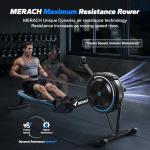 Merach Adjustable Air Resistance Rowing Machine