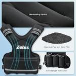ZELUS Adjustable Weighted Vest for Cardio Training