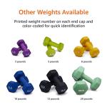 Amazon Basics 12 Pound Neoprene Dumbbell Weights
