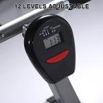 YSSOA Adjustable Resistance Rowing Machine with Monitor