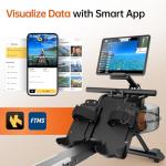 YAMO Home Water Rowing Machine with LCD Display