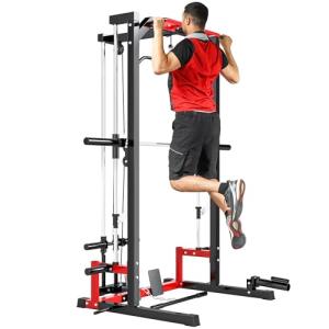 Soozier Power Cage Smith Machine for Home Gym