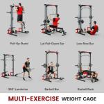 Soozier Power Cage Smith Machine for Home Gym