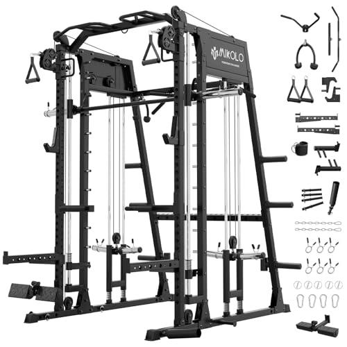 Mikolo 2200lbs Smith Machine with Cable Crossover