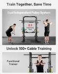 Mikolo 2200lbs Smith Machine with Cable Crossover