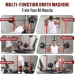 Adjustable Smith Machine with LAT Pull Down
