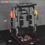 SunHome Complete Smith Machine and Power Cage Set