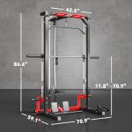 Soozier Power Cage Smith Machine for Home Gym