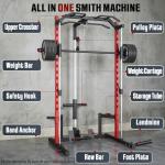 Adjustable Smith Machine with LAT Pull Down