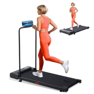 SUOUER Portable Walking Pad Treadmill with Handle