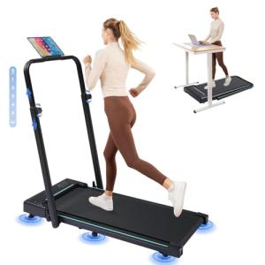 GORISE Foldable Walking Pad Treadmill with Adjustable Height