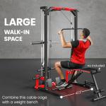Soozier Power Cage Smith Machine for Home Gym