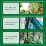 Tower Obelisk Garden Trellis 100% Metal 6.3 Feet Tall Plant Support for Climbing Vines and Flowers Stands,Black Green Lightweight Plant Tower