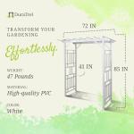 Dura-Trel Wellington Vinyl Garden Archway, White