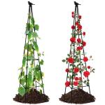 Lalahoni Garden Trellis for Climbing Plants, 67inch Tall Garden Obelisk Trellis for Climbing Potted Plant Outdoor Support Vine Flower Rose Vegetable Tomato Cucumber Trellis, Lightweight, 2 Pack