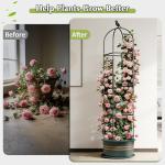 Square Tomato Cages for Garden, 6.2 FT Cucumber Trellis for Flowers