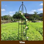 100% Metal Obelisk Garden Trellis 6.3 Feet Tall Sturdy Plant Support for Climbing Vines and Flowers Stands,1pc Upgrade (Bronze, Large)