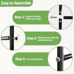 Sturdy Metal Garden Arch Trellis for Climbing Plants