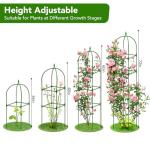 2 Pack Garden Obelisk Trellis for Climbing Plants, 72" Metal Rustproof Rose Trellis, Tower Potted Cages Plant Support for Flowers/Vegetables/Vines, Indoor Outdoor Garden Patio