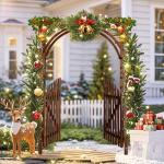 VINGLI 85in Wooden Arbor for Garden and Weddings