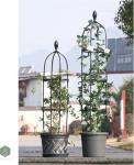GardenPal Rustproof Metal Pipe Garden Obelisk Trellis, Tomato Cage and Plant Support for Climbing Plants, Potted Tall Plant Stakes for Vine Vegetable Flower Support Outdoor Indoor - 1 Pack