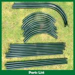 Tower Obelisk Garden Trellis 100% Metal 6.3 Feet Tall Plant Support for Climbing Vines and Flowers Stands,Black Green Lightweight Plant Tower