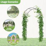 Sturdy Metal Garden Arch Trellis for Climbing Plants