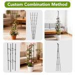 2 Pack Garden Trellis for Climbing Plants Outdoors, 70inch Tower Obelisk Trellis for Potted Climbing Plants, Plant Support for Potted Flowers, Roses, Tomatoes, Cucumbers & Vegetables