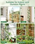 Garden Trellis for Climbing Plants, Rustproof Metal Pipe with Heavy Duty Plastic Coated, Garden Outdoor Indoor Potted Plant Support, Obelisk Garden Trellis for Climbing Vine