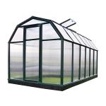 Palram - Canopia Rion EcoGrow 2 | 6 Ft. x 12 Ft. Greenhouse, Large Twin Wall Polycarbonate Heavy Duty Green House DIY Kit for Garden, Yard, Plants, Walk-in for Outdoors with Window Vent (Green)