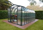Palram - Canopia Rion Grand Gardener 2 | 8 Ft. x 16 Ft. Greenhouse, Large Clear Twin Wall Polycarbonate Heavy Duty Green House DIY Kit for Garden, Plants, Walk-In for Outdoors with Window Vent (Green)