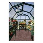 Palram - Canopia Rion EcoGrow 2 | 6 Ft. x 12 Ft. Greenhouse, Large Twin Wall Polycarbonate Heavy Duty Green House DIY Kit for Garden, Yard, Plants, Walk-in for Outdoors with Window Vent (Green)