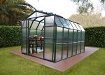 Palram - Canopia Rion Grand Gardener 2 | 8 Ft. x 12 Ft. Greenhouse, Large Clear Twin Wall Polycarbonate Heavy Duty Green House DIY Kit for Garden, Plants, Walk-In for Outdoors with Window Vent (Green)