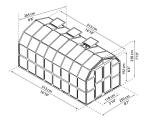 Palram - Canopia Rion Grand Gardener 2 | 8 Ft. x 16 Ft. Greenhouse, Large Clear Twin Wall Polycarbonate Heavy Duty Green House DIY Kit for Garden, Plants, Walk-In for Outdoors with Window Vent (Green)