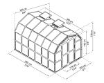 Palram - Canopia Rion Grand Gardener 2 | 8 Ft. x 12 Ft. Greenhouse, Large Clear Twin Wall Polycarbonate Heavy Duty Green House DIY Kit for Garden, Plants, Walk-In for Outdoors with Window Vent (Green)