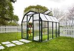 Palram - Canopia Rion EcoGrow 2 | 6 Ft. x 8 Ft. Greenhouse, Large Twin Wall Polycarbonate Heavy Duty Green House DIY Kit for Garden, Yard, Plants, Walk-in for Outdoors with Window Vent (Green)