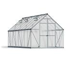 Palram - Canopia Essence 8 Ft. x 16 Ft. Greenhouse Kit, UV Protected DIY Walk in Green House Heavy Duty 4mm Twin Panel Polycarbonate Panels and Aluminum Frame for for Outdoor, Gardening, Backyard