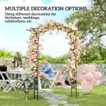 7.5ft Steel Garden Arch Trellis for Climbing Plants