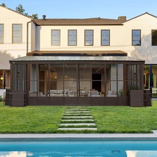 Outdoor Sunroom Kit with Galvanized Steel Roof