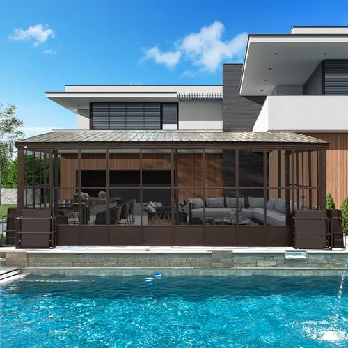 Domi Outdoor Sunroom Kit with Sliding Doors