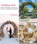 Queension 8Ft Wide Metal Wedding Arch Frame
