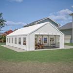 20x40FT Heavy Duty Party Tent with Removable Sidewalls & Carry Bags, Large Wedding Event Shelter Outdoor Canopy Gazebo Commercial Tent for Camping Carport Garden Patio