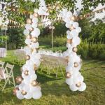 Sturdy Metal Garden Arch Trellis for Climbing Plants