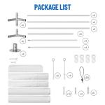 20x20 ft Heavy Duty Party Tent - Outdoor Wedding & Event Canopy with Removable Sidewalls & Waterproof Roof, White Commercial Shelter for Backyard, Reception, Festival