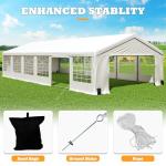 Raysfung 20' x 40' Party Tent Heavy Duty, Wedding Tent with Removable Sidewalls, Outdoor Gazebo Event Shelters Canopy for Birthday Party