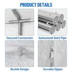 20x20 ft Heavy Duty Party Tent - Outdoor Wedding & Event Canopy with Removable Sidewalls & Waterproof Roof, White Commercial Shelter for Backyard, Reception, Festival